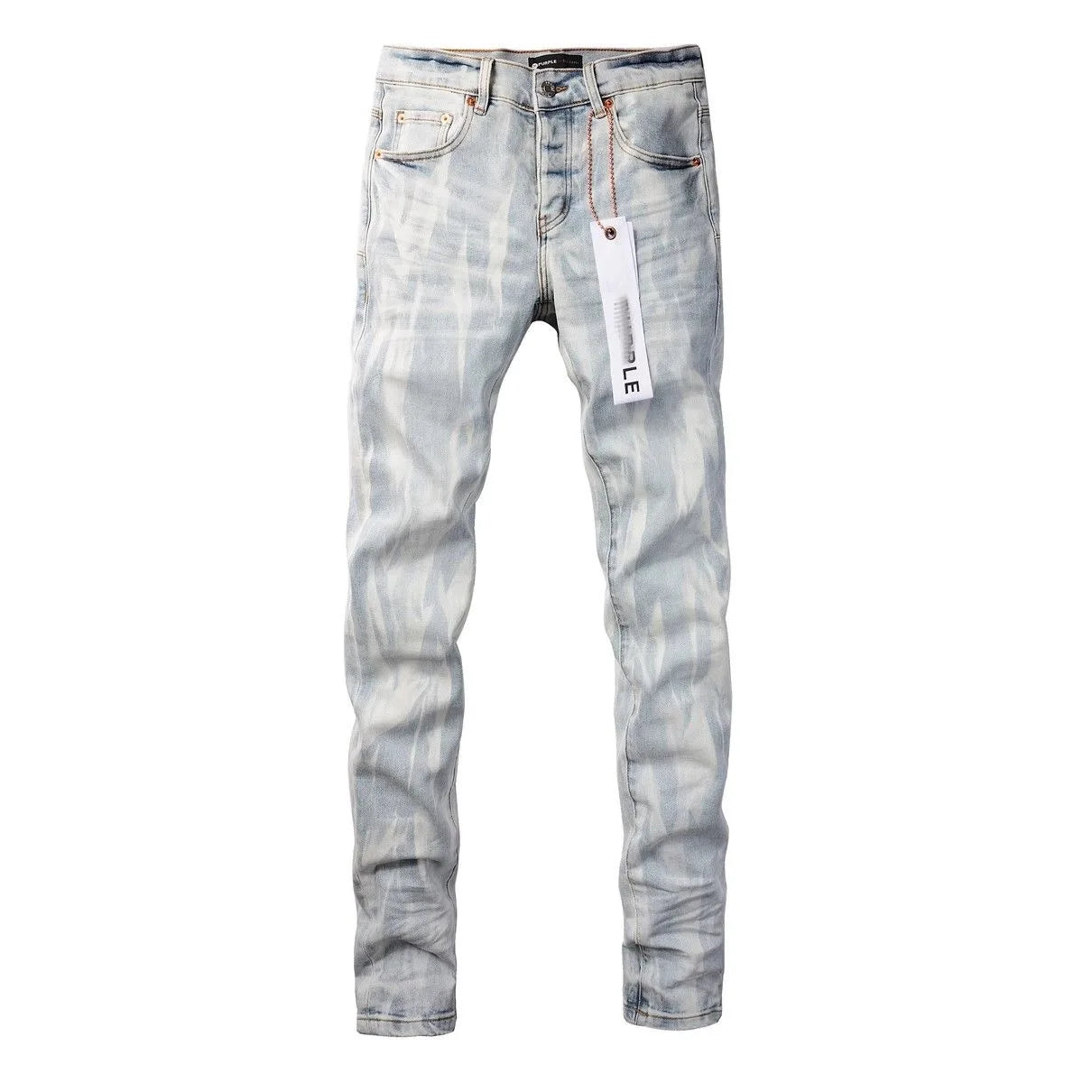 Spring and Autumn Fashion Trend Printed Straight-Leg Stretch Sports Jeans Men's Casual Slim Fit Comfortable High Quality Pants
