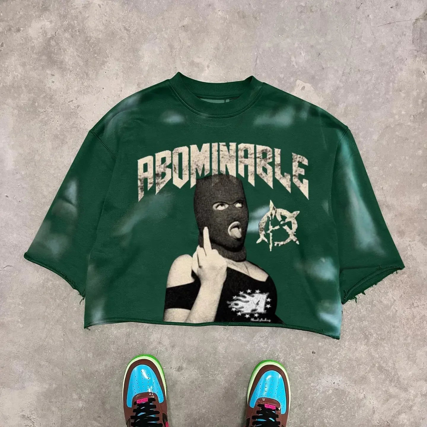 Y2K T Shirt Tops Harajuku Hip Hop Graphic Print Oversized TShirt Mens New Punk Rock Round Neck Cotton Short Sleeve Clothes