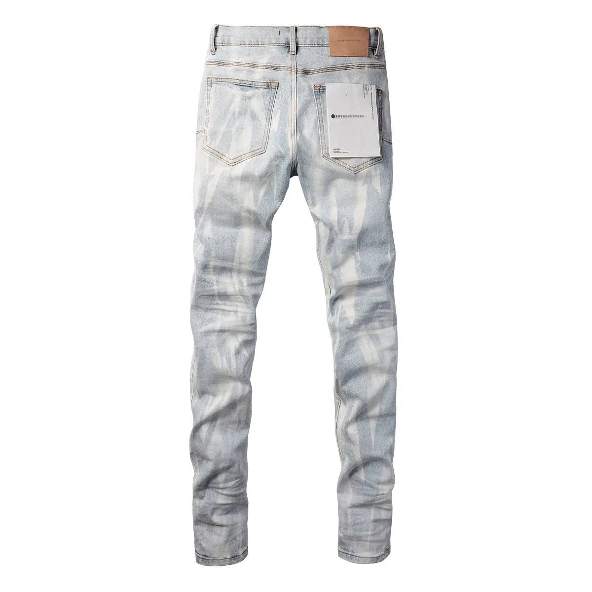 Spring and Autumn Fashion Trend Printed Straight-Leg Stretch Sports Jeans Men's Casual Slim Fit Comfortable High Quality Pants